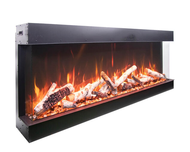Amantii Smart 60" unit - 14 1/4" in depth 3 sided glass fireplace