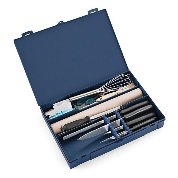 Mallette Professionnelle à Couteaux Grise - Capacté 10 Couteaux - Deglon