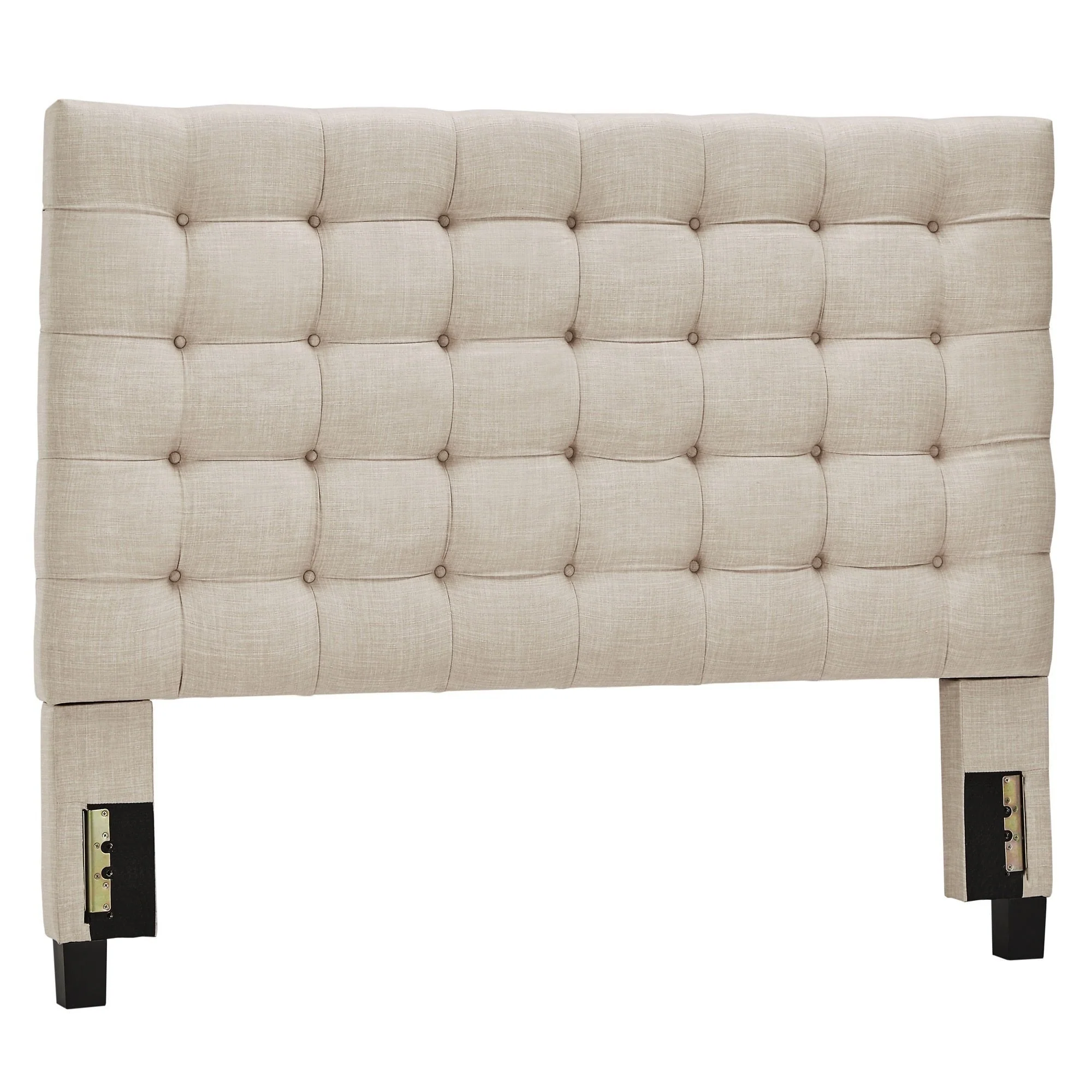 Briella Button Tufted Linen Upholstered Headboard iNSPIRE Q Modern