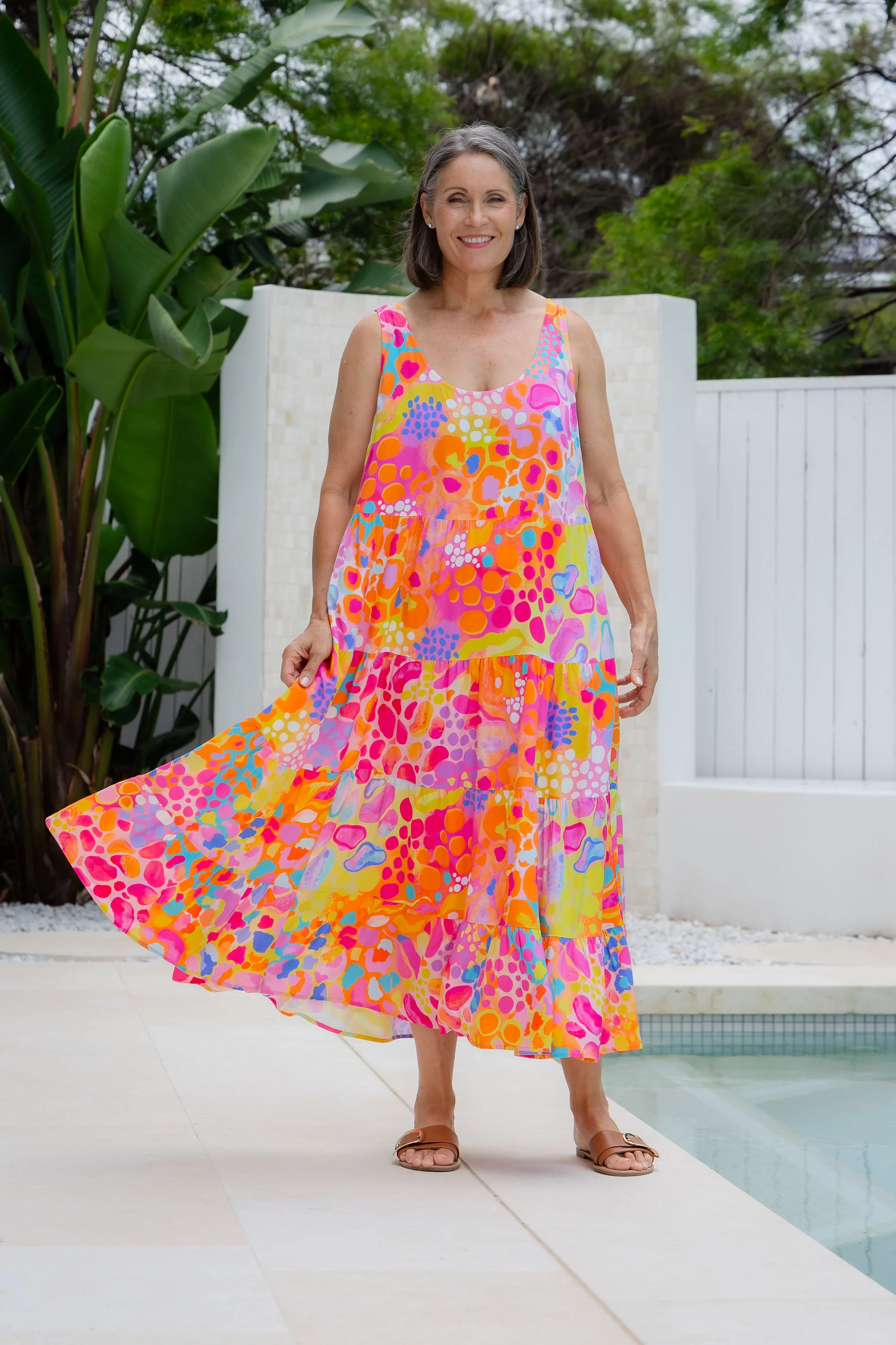 Ronnie Dress in Tequila Sunrise by Kasey Rainbow