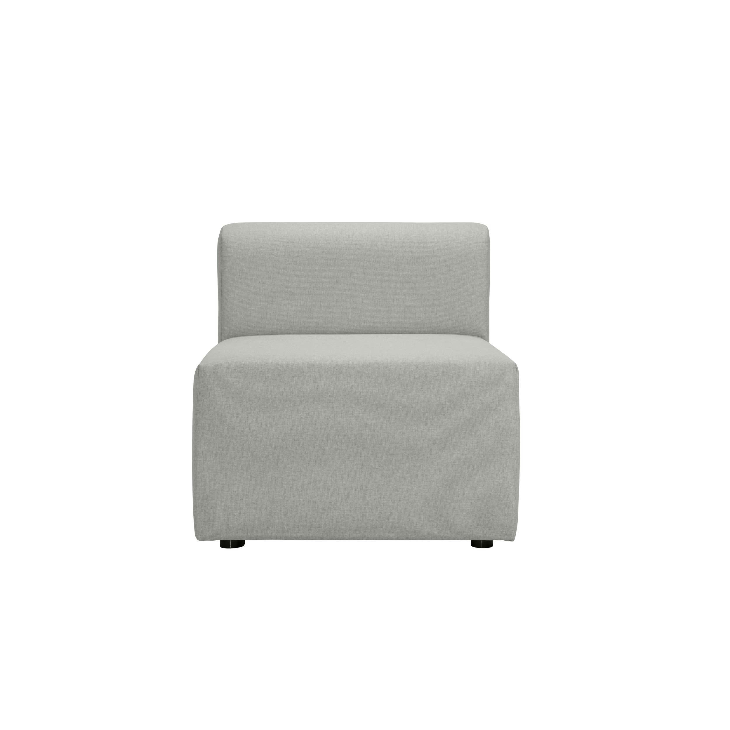 PINOT - Chauffeuse pour canapé modulable en tissu gris clair