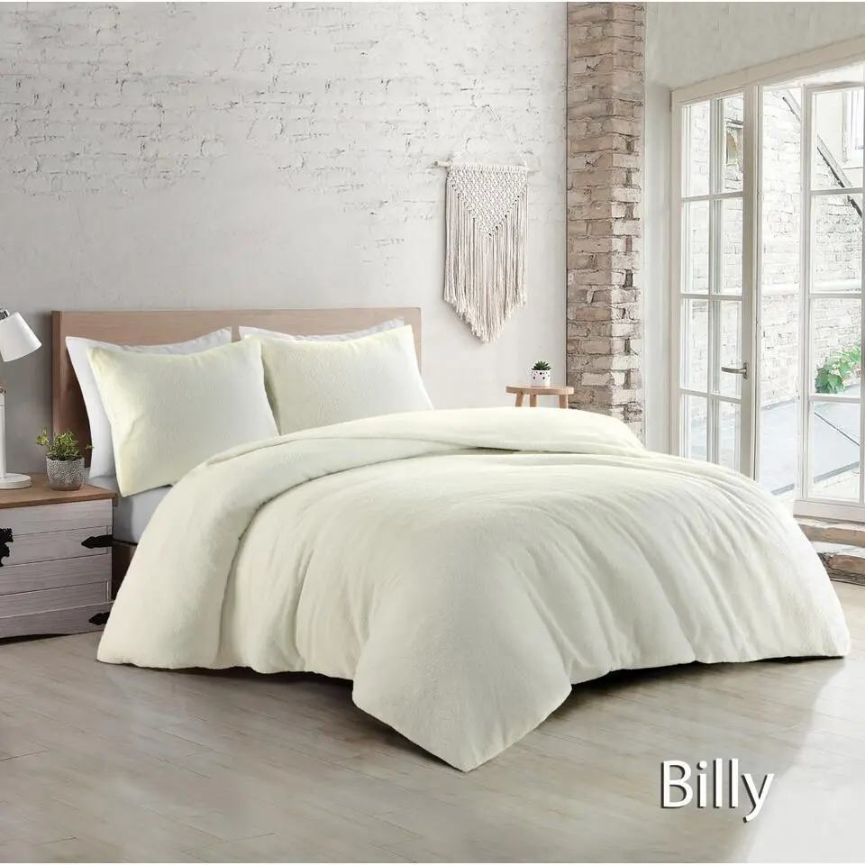 Papillon dekbedovertrek Billy - 140x200/220 cm - Ivoor