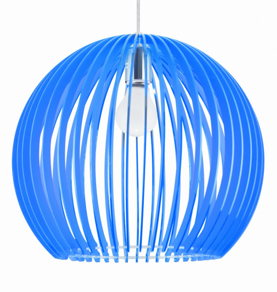 Lampa wisząca chromowana-niebieska HAGA 1xE27x60W Candellux