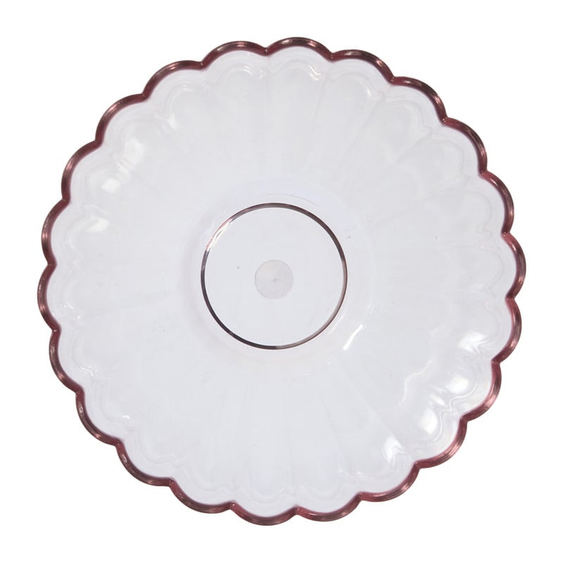 Schaaltje klein geschulpt - roze - &Oslash;11.5x5.6 cm