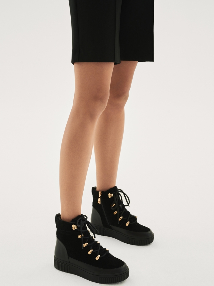 Ladies’ black ankle boots
