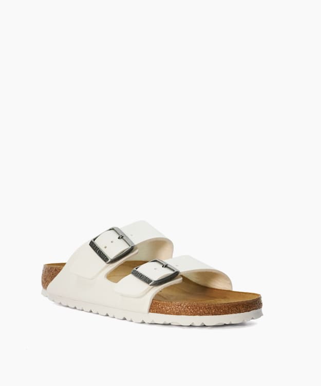 Arizona Birko F White - Two Strap Sandals
