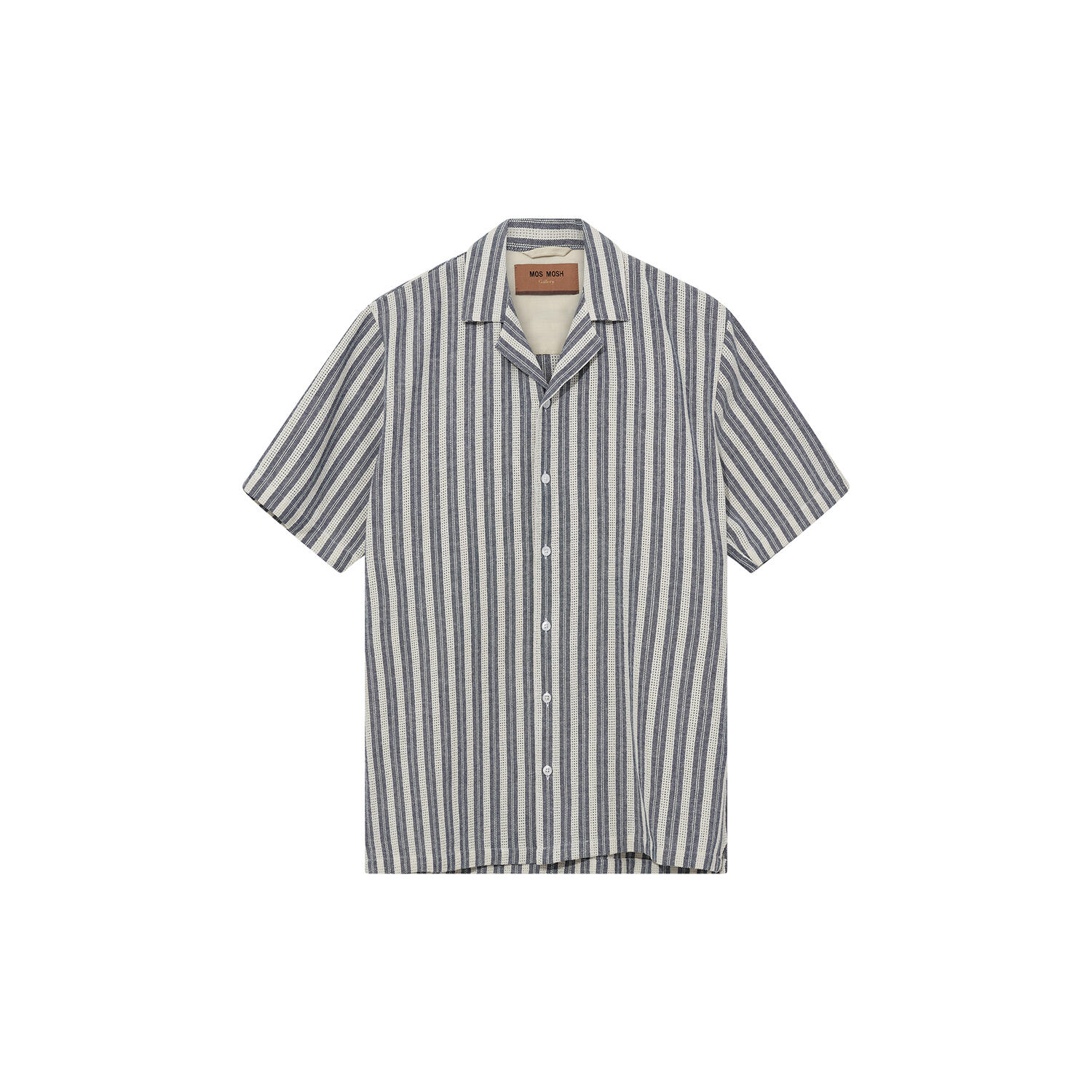 MMGJoe Basso Stripe SS Shirt, salute navy