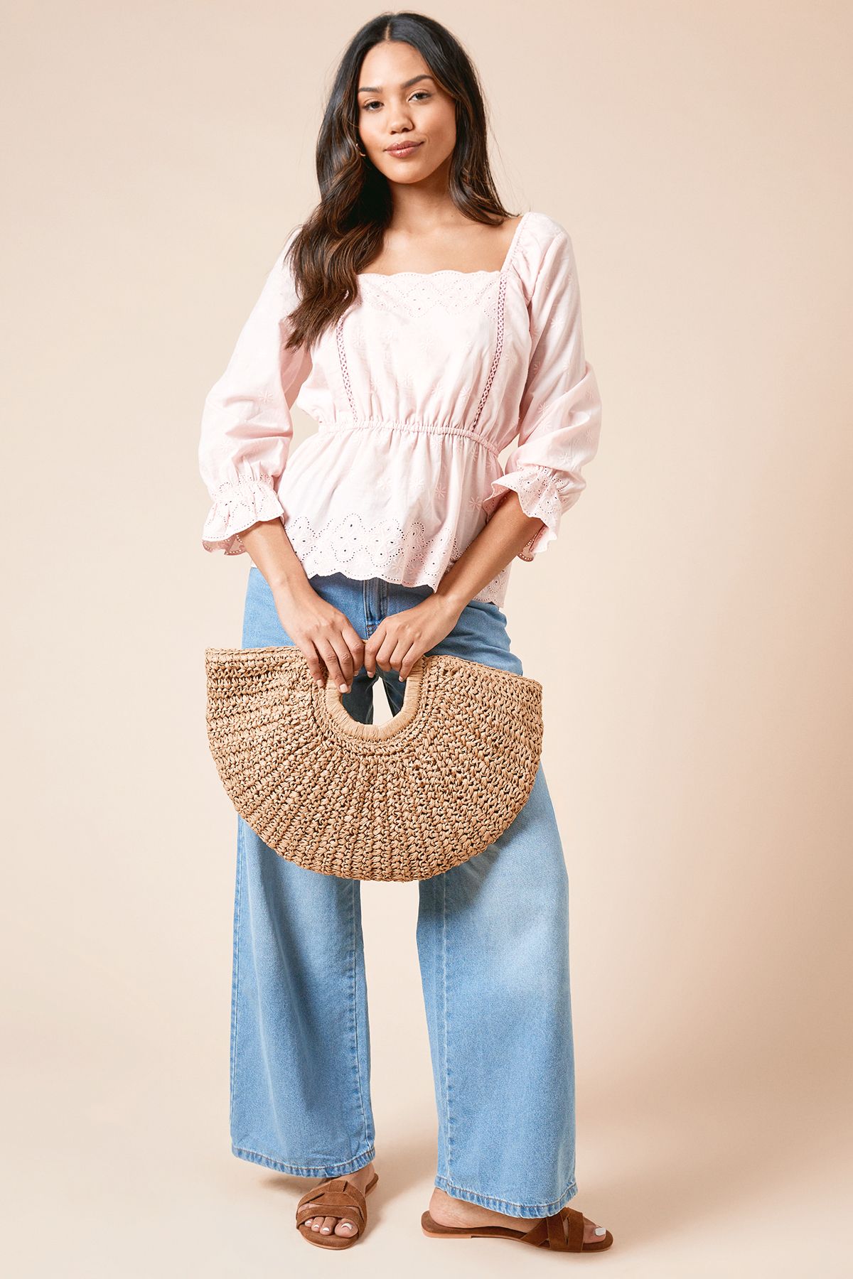 Dorothy Perkins Embroidered Long Sleeve Blouse