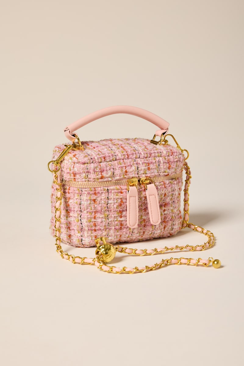 Candice Tweed Mini Vanity Bag