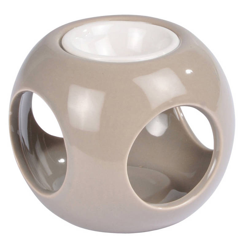 Kominek ceramiczny w formie kostki, wys. 6 cm