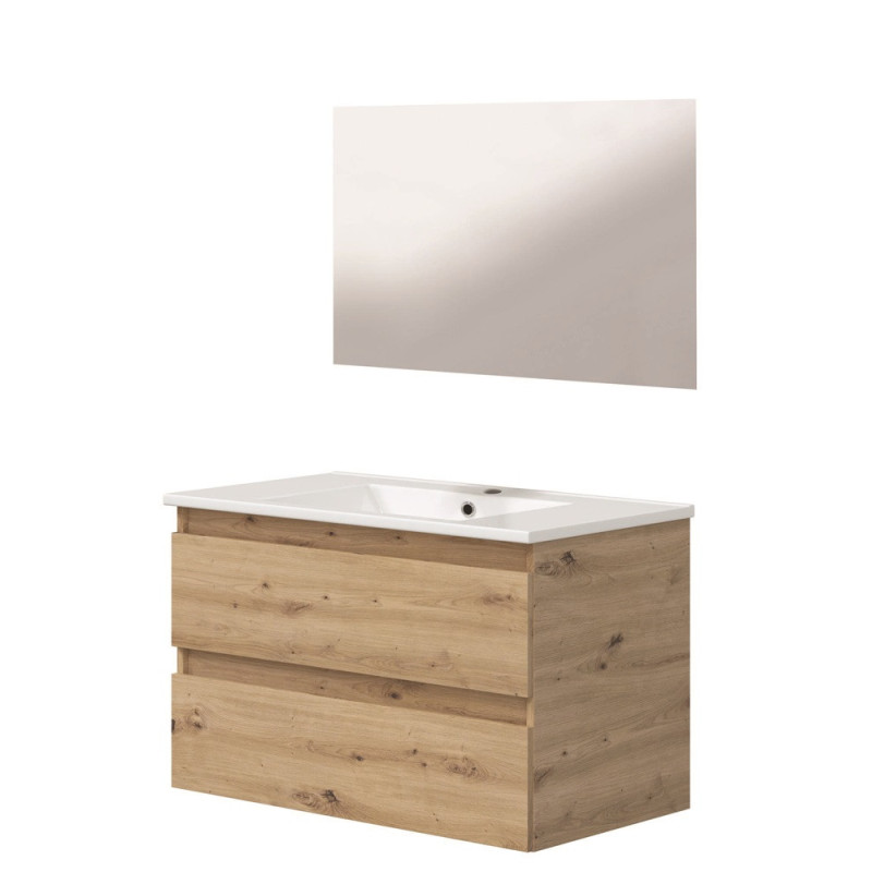 Ensemble de salle de bain Lila bois 80 cm ONDEE