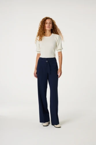Lillian Short Sleeve Pullover | Cosy White