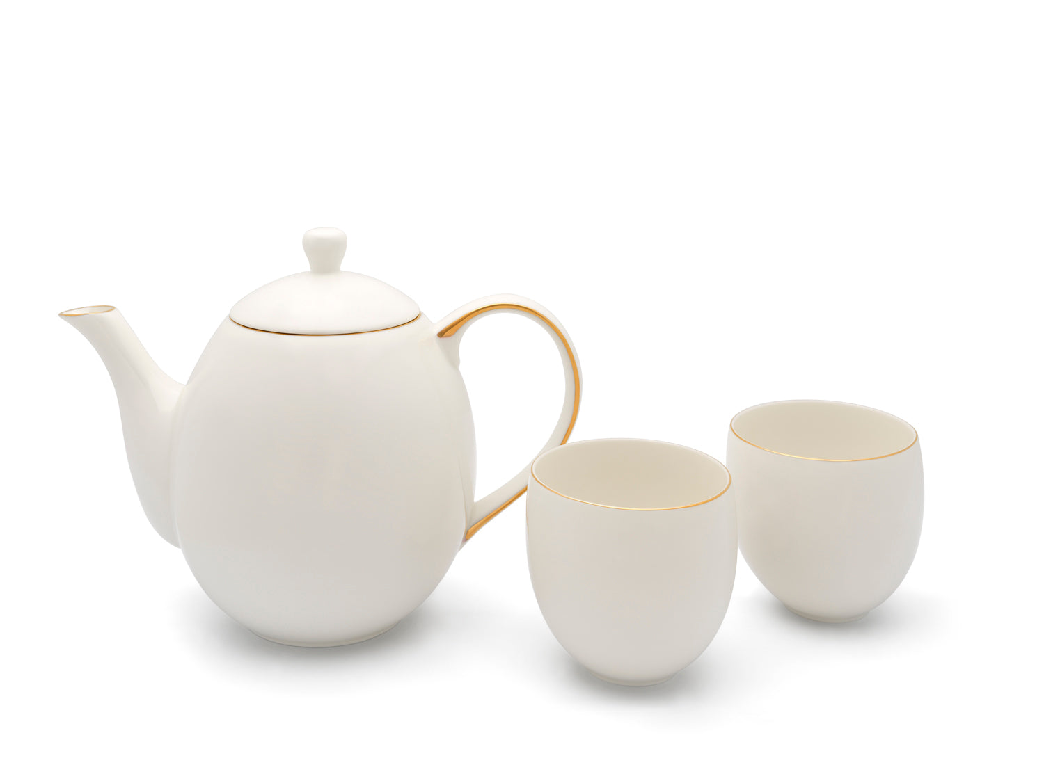 Bredemeijer - Theeset Canterbury 1,2L wit   2 mokken