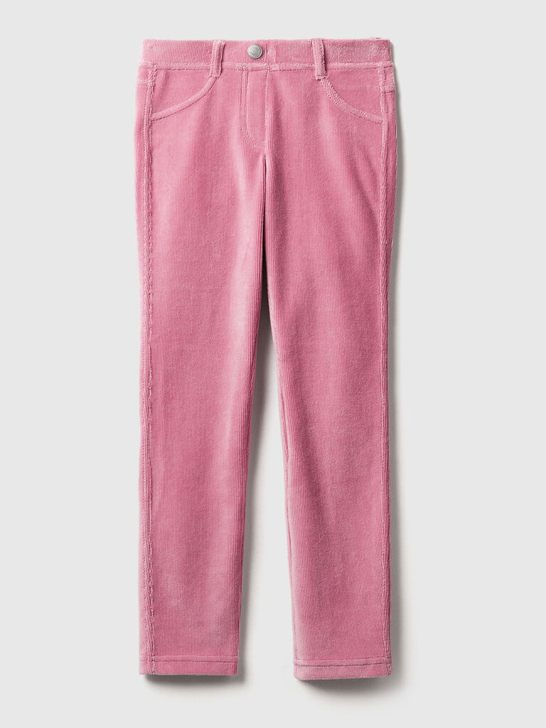 Super skinny chenille trousers