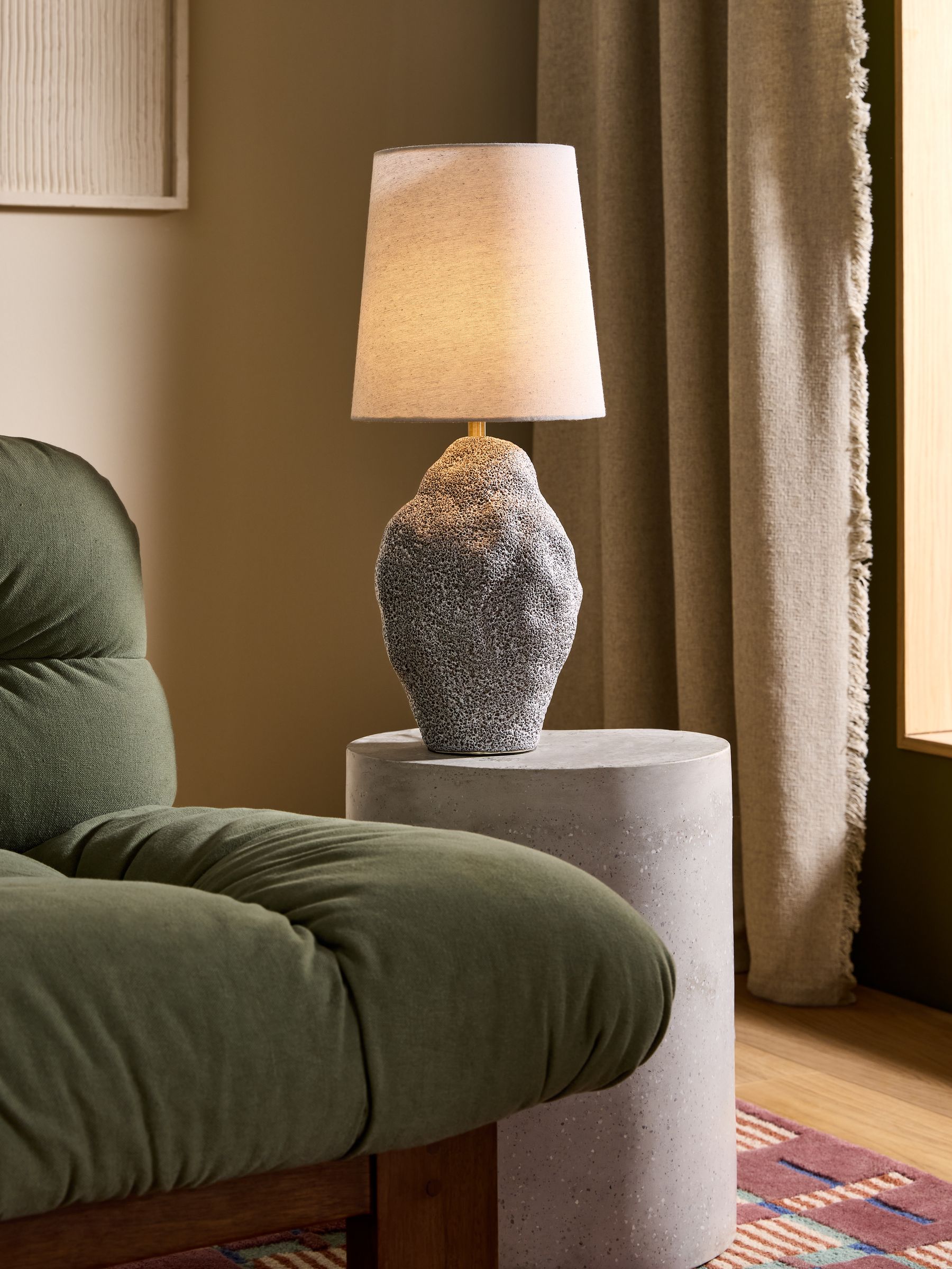 Azariah Table Lamp in Grey