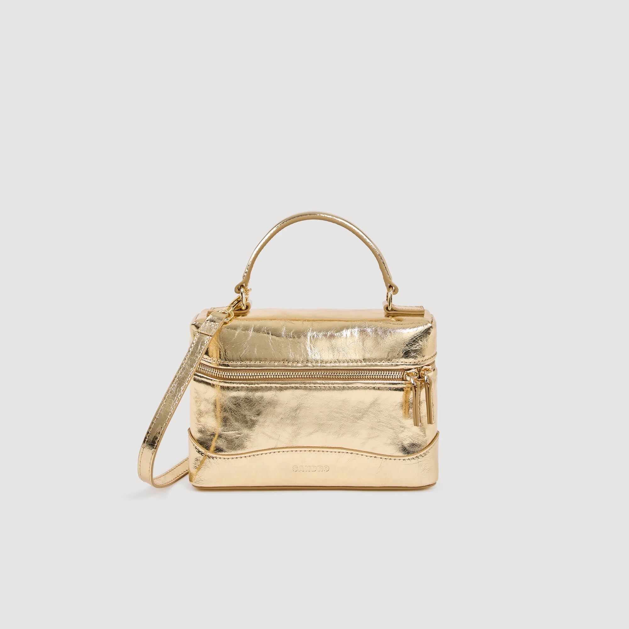 Sac Tangolino en cuir métallisé