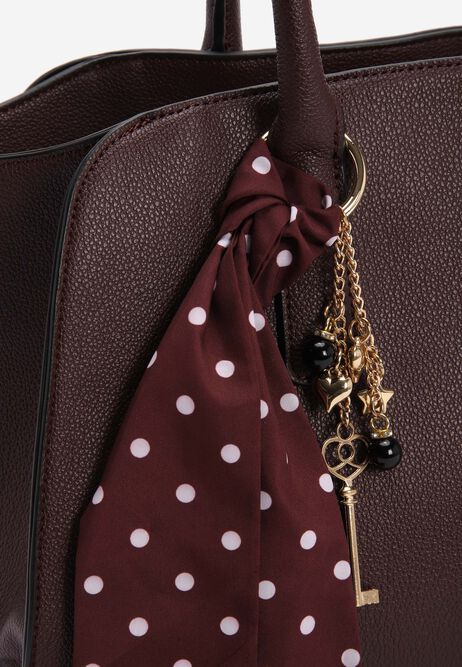 Womens Burgundy Large Tote Bag