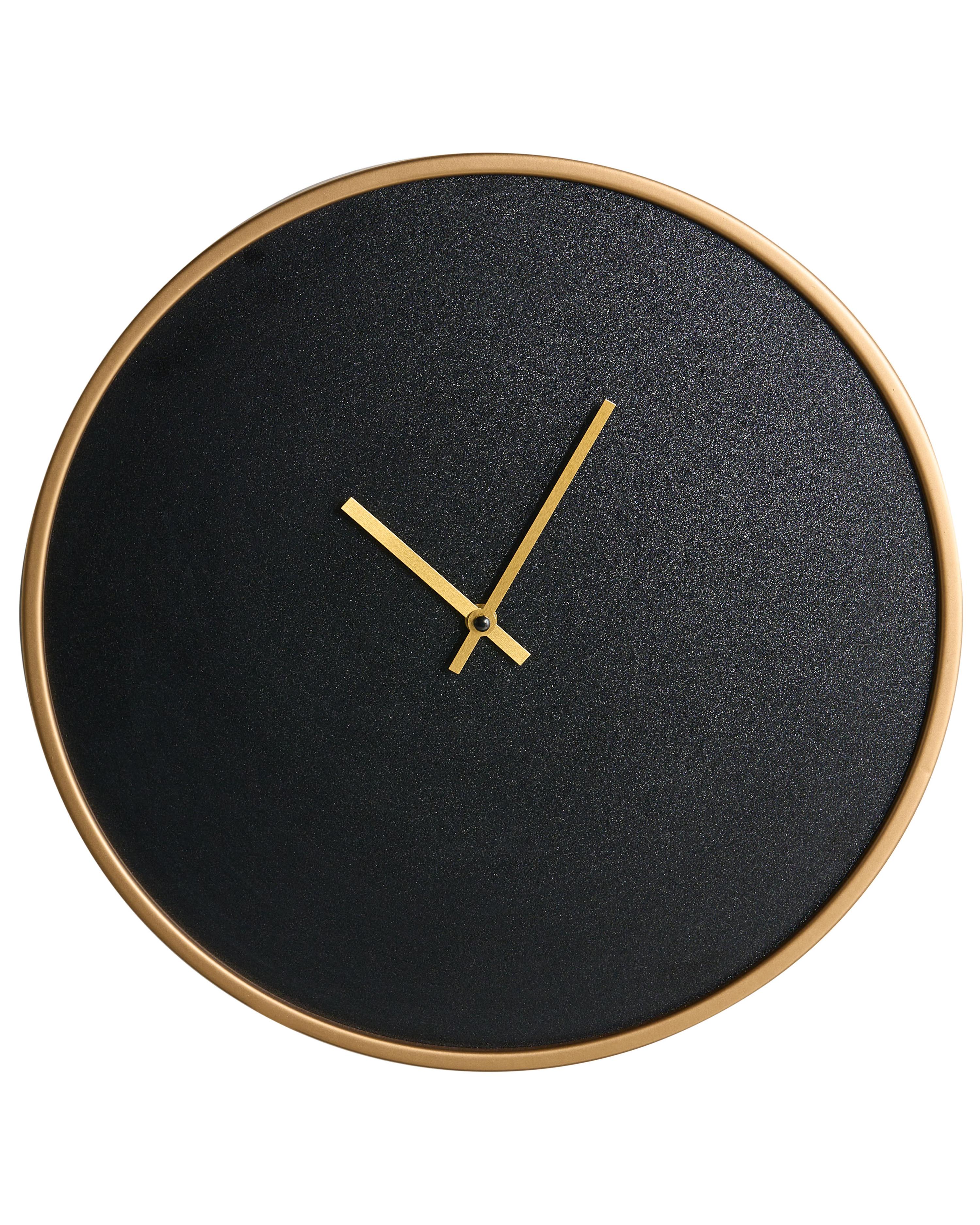 Wall Clock LUCENS 40 cm Black