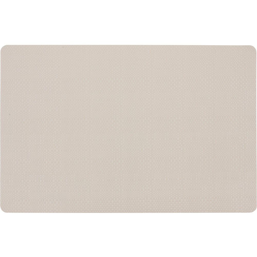 Set de table rectangulaire plastique effet tissu marron