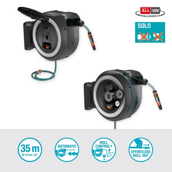 Wand-Schlauchbox »Akku-Wand-Schlauchbox PowerRoll«