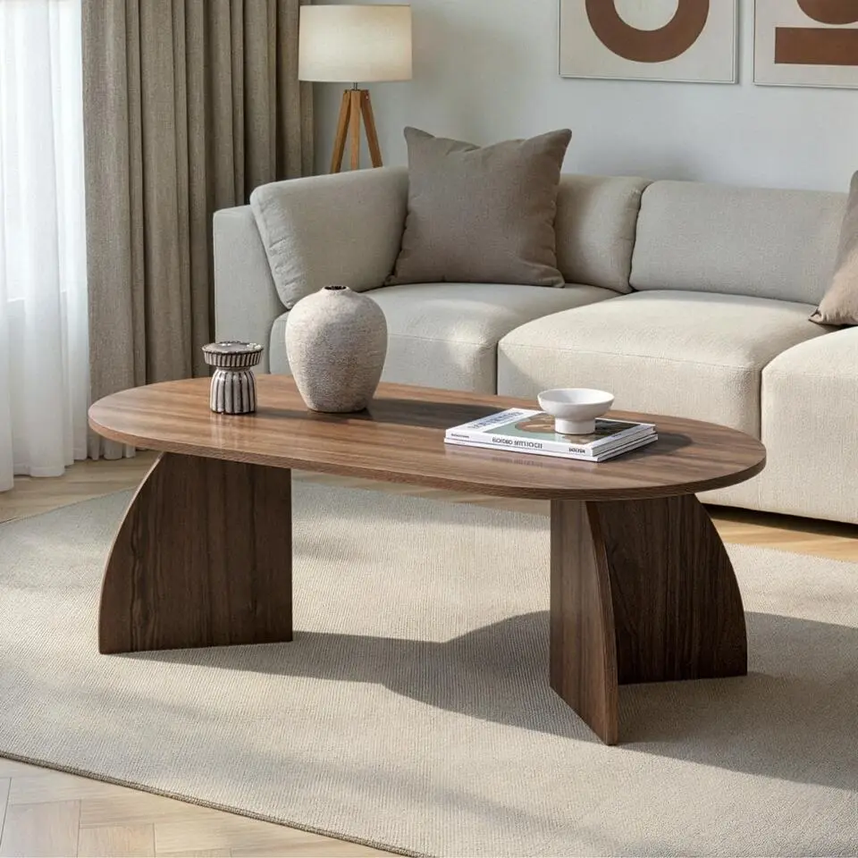 Calicosy - SELENE Salontafel - Licht hout - 120x60x40 cm