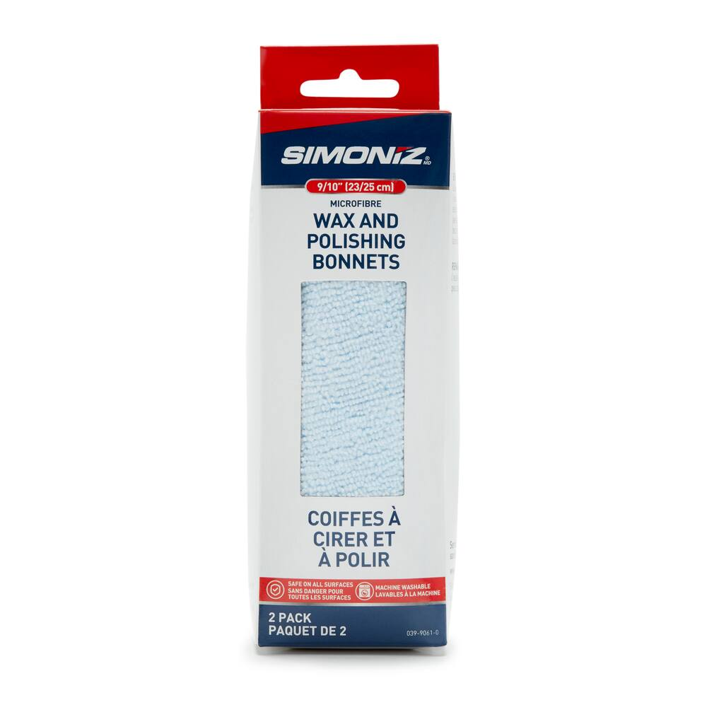 SIMONIZ Microfibre Polishing Bonnet, 2-pk