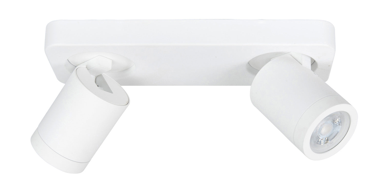 Highlight spot Oliver - 2 lichts - 26 x 13  cm - wit