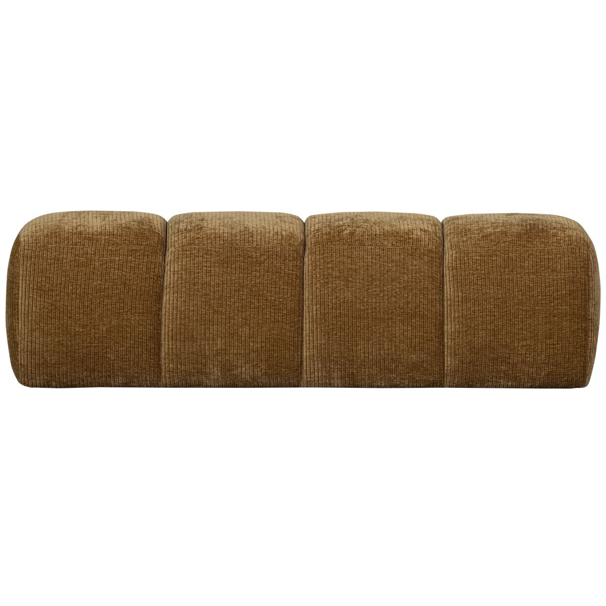 WOOOD Eetbankje 164 cm Mojo - Ribstof - Honing Geel - 49x164x45