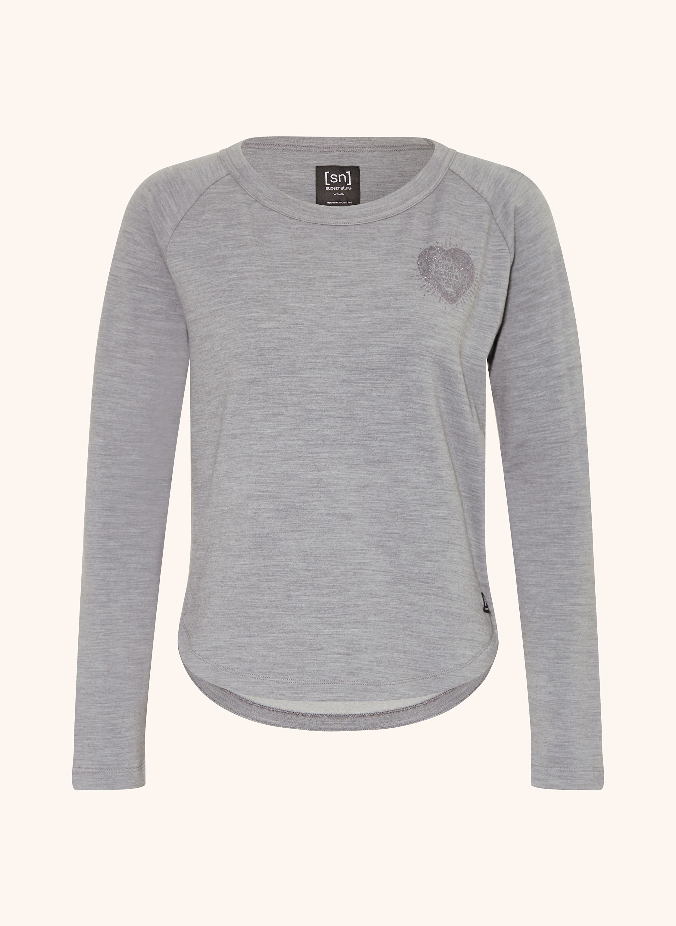 super.natural Funktionsshirt LITTLE HEARTWOOD mit Merinowolle