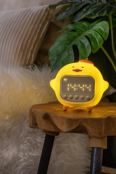 Lampe de table PINCHA DUCK en silicone avec LED intégré - Jaune - Lucide