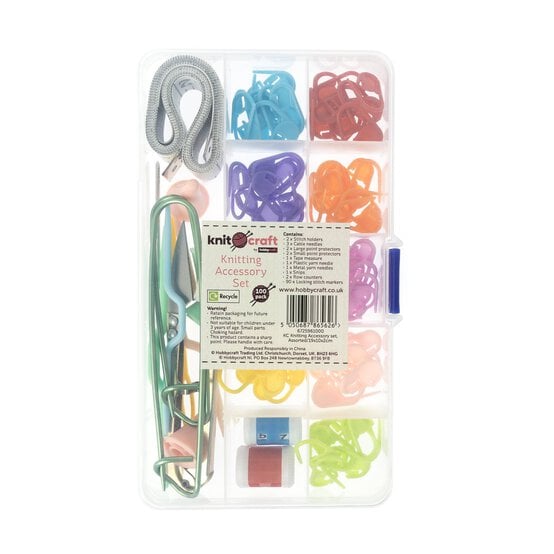 Knitcraft Knitting Accessories Set 100 Pieces