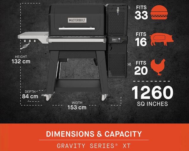 Masterbuilt Gravity Series&reg; XT Digital Charcoal BBQ and Smoker