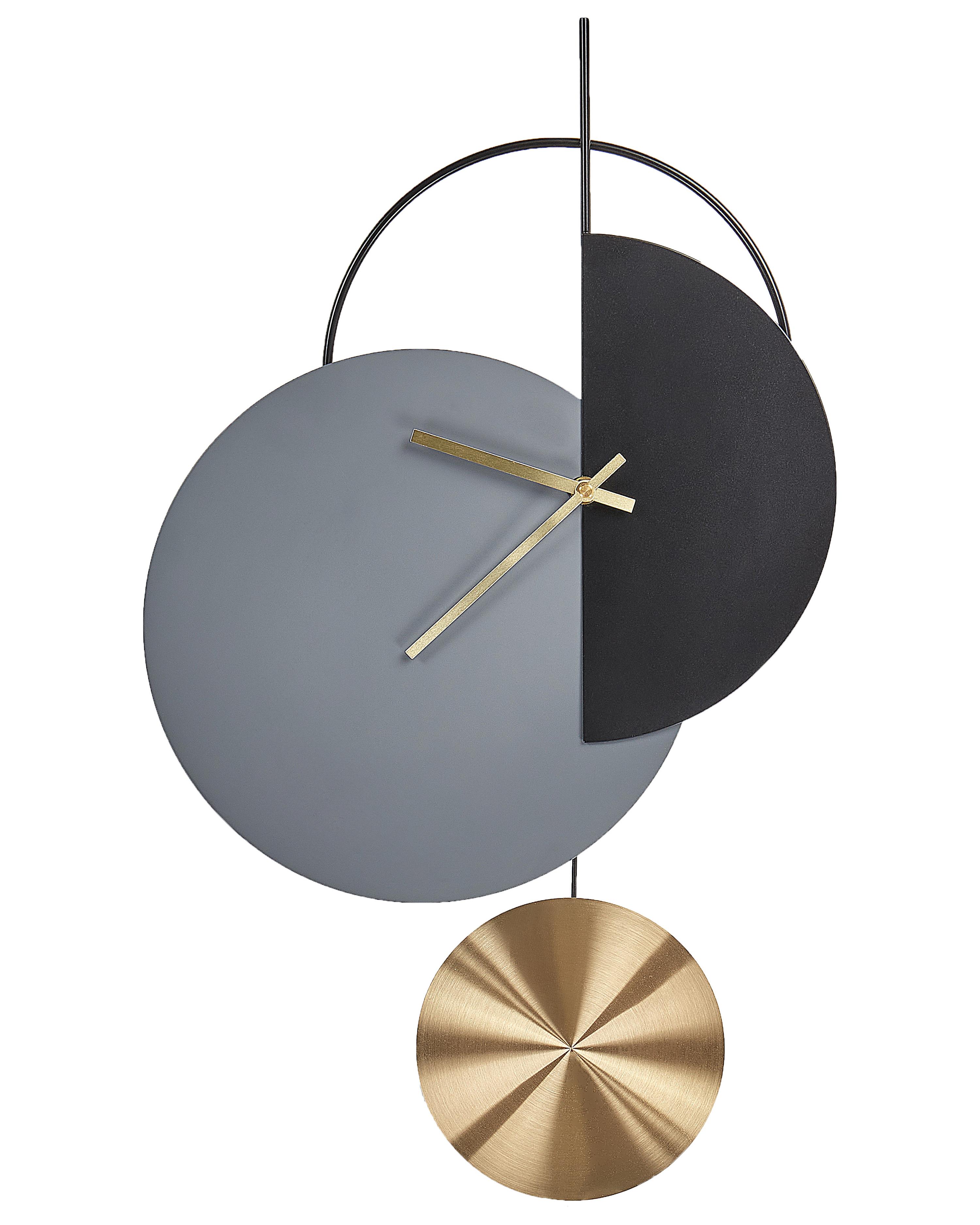Wall Clock NENDAZ 32 cm Metal Grey
