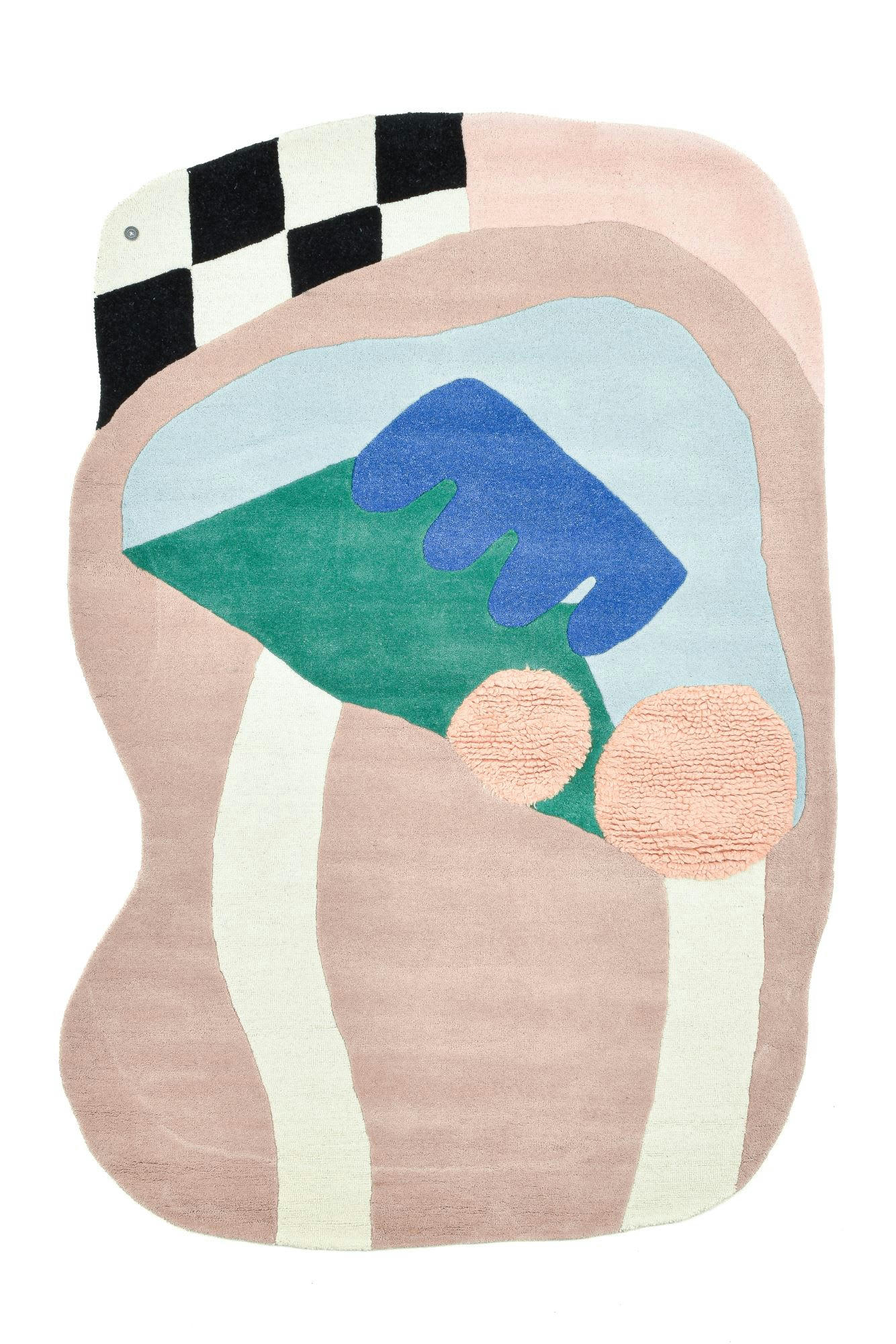 BINGS - Tapis tufté main en laine vierge - multicolor 140x200 cm