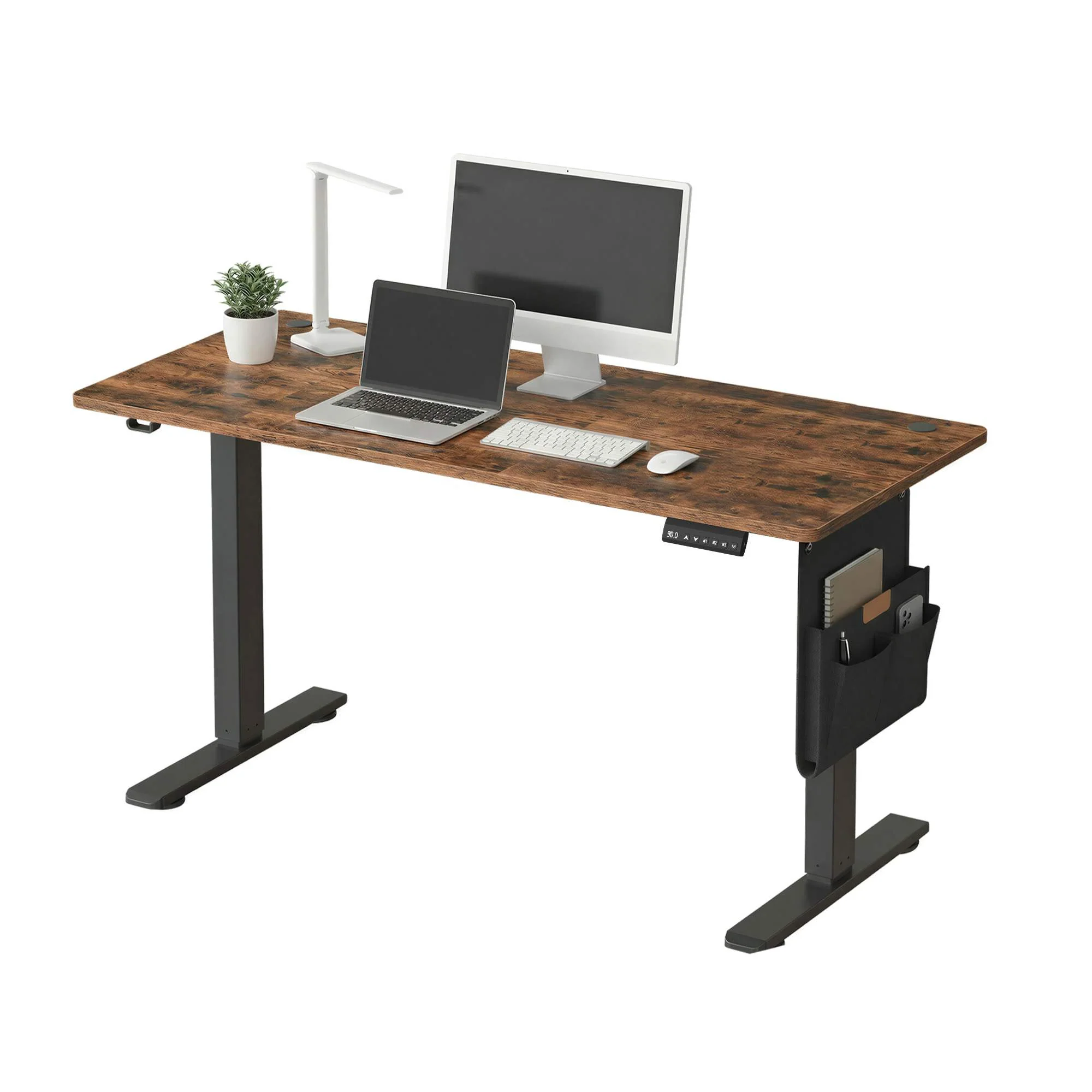 Bureau électrique assis-debout réglable en 4 hauteurs mémorisables