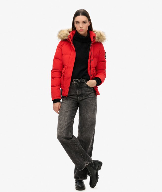 Everest Hooded Puffer Bomber Jacket