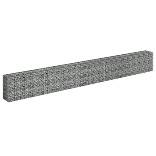 NNEVL Gabion Raised Bed Galvanised Steel 450x30x60 cm