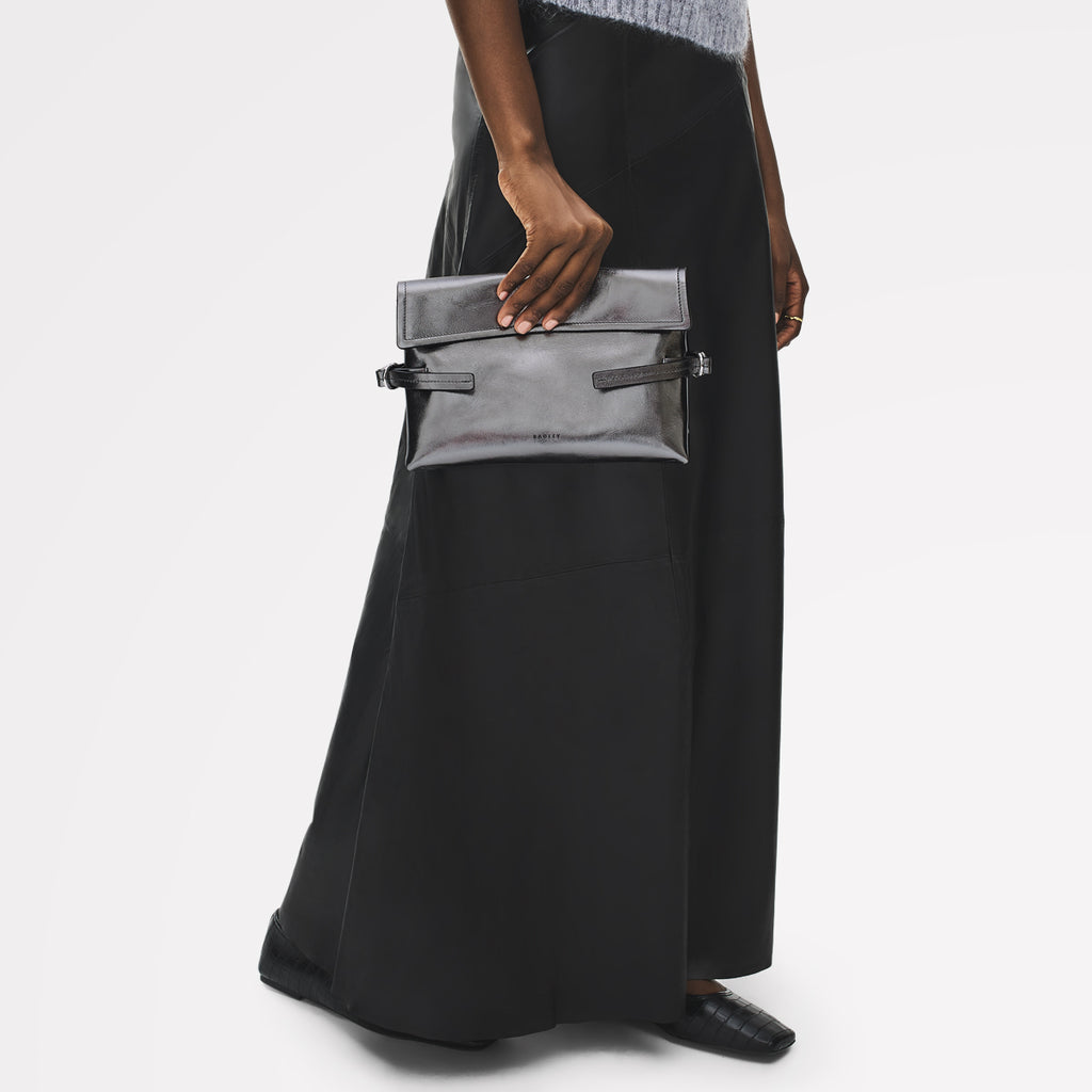 Fleet Street - Medium Flapover Clutch Bag