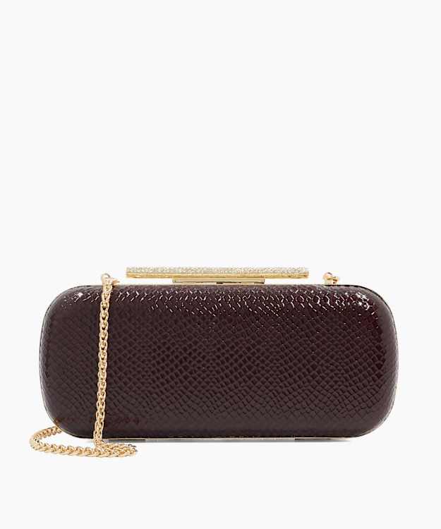 Body Red - Structured Chain Strap Clutch Bag