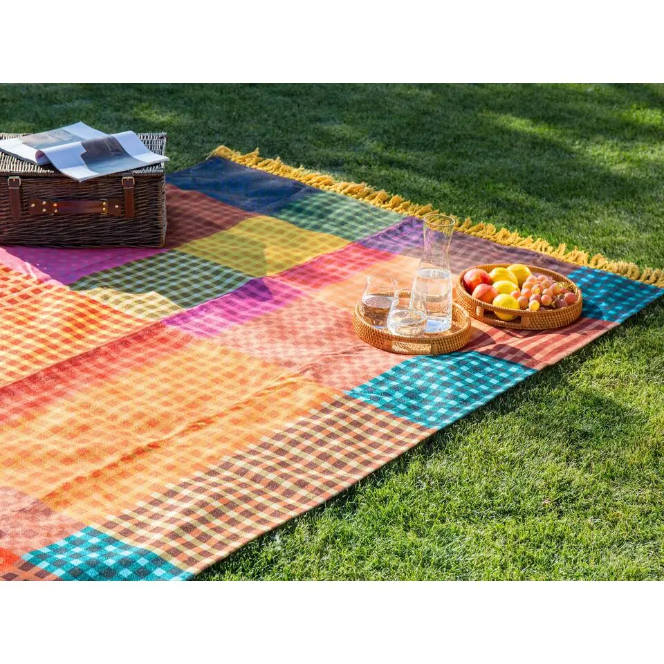 BUILI - Picknickkleed - Meerkleurig - 200 x 200 cm - Polyester