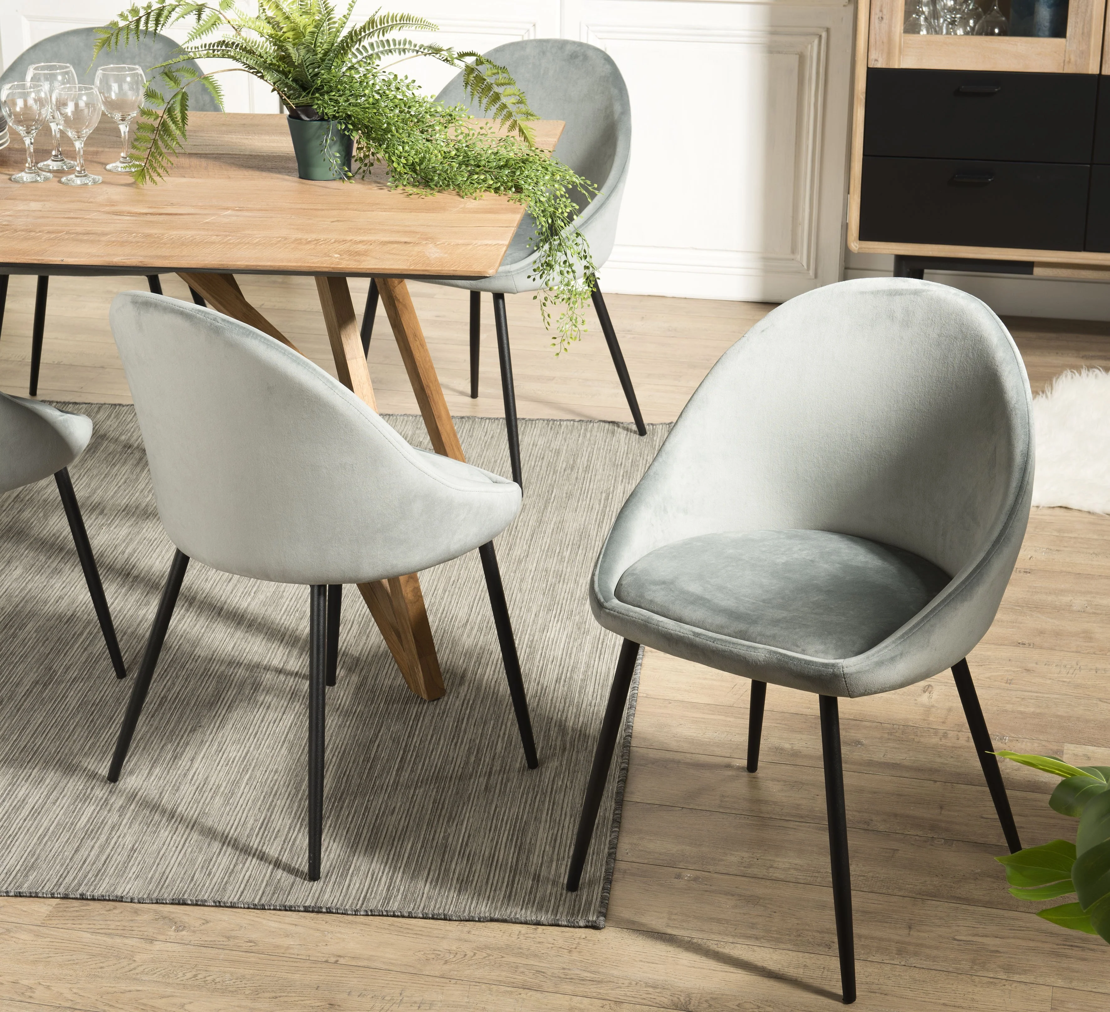 Set van 2 eetkamerstoelen Benny