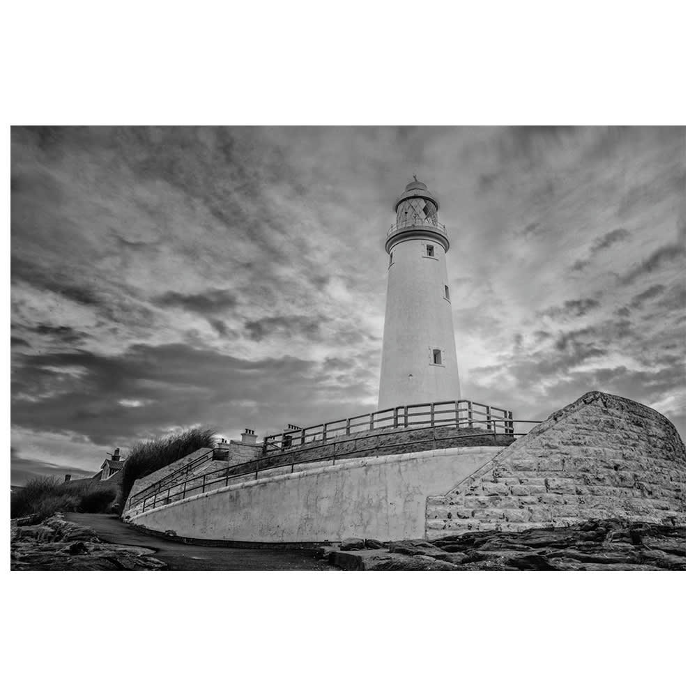 - Tableau impression sur toile le phare dans les nuages 60x90cm