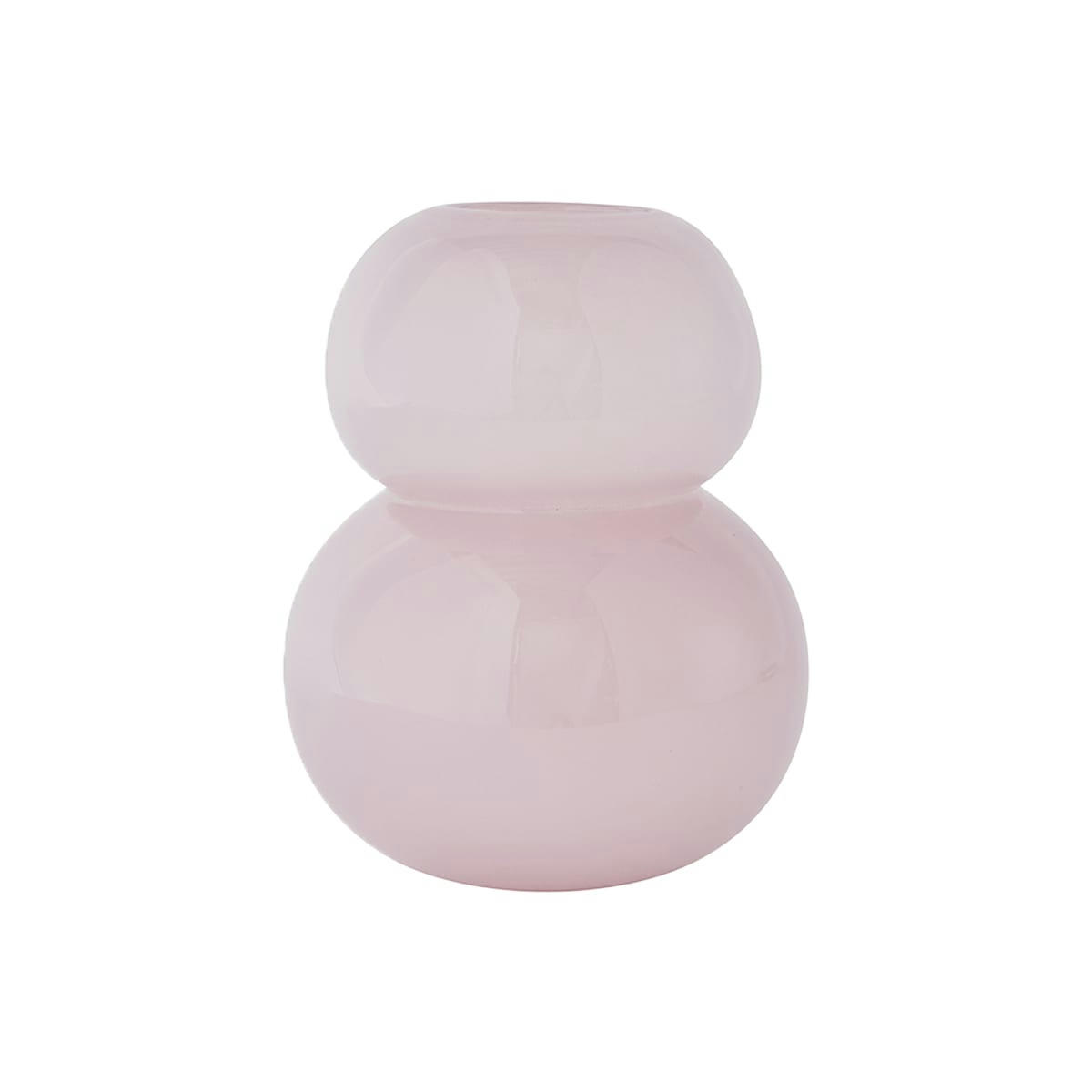 LASI - Vase rose en verre Ø19,5xH23cm