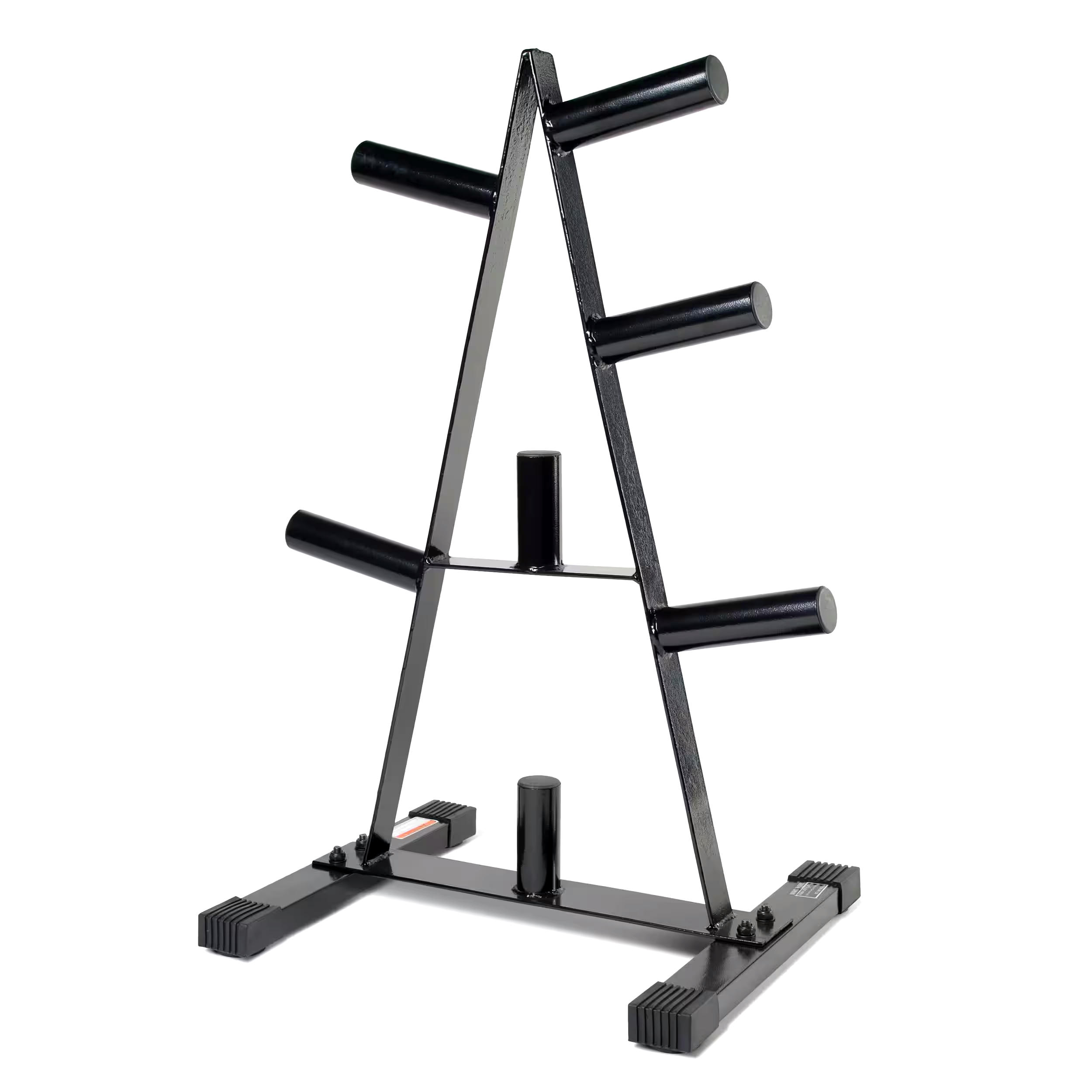 Cap Barbell Plate Tree, Black, 2-in