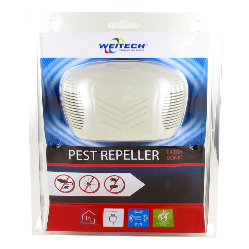 Répulsif électronique à ultrasons pour rats Pest Repeller Ultrasonic 280 m² WEITECH