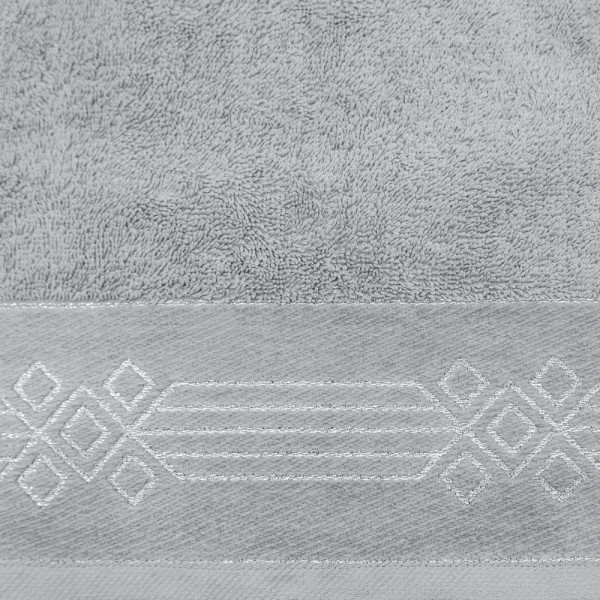 Ręcznik Kamela 50x90 srebrny frotte 520g/m2