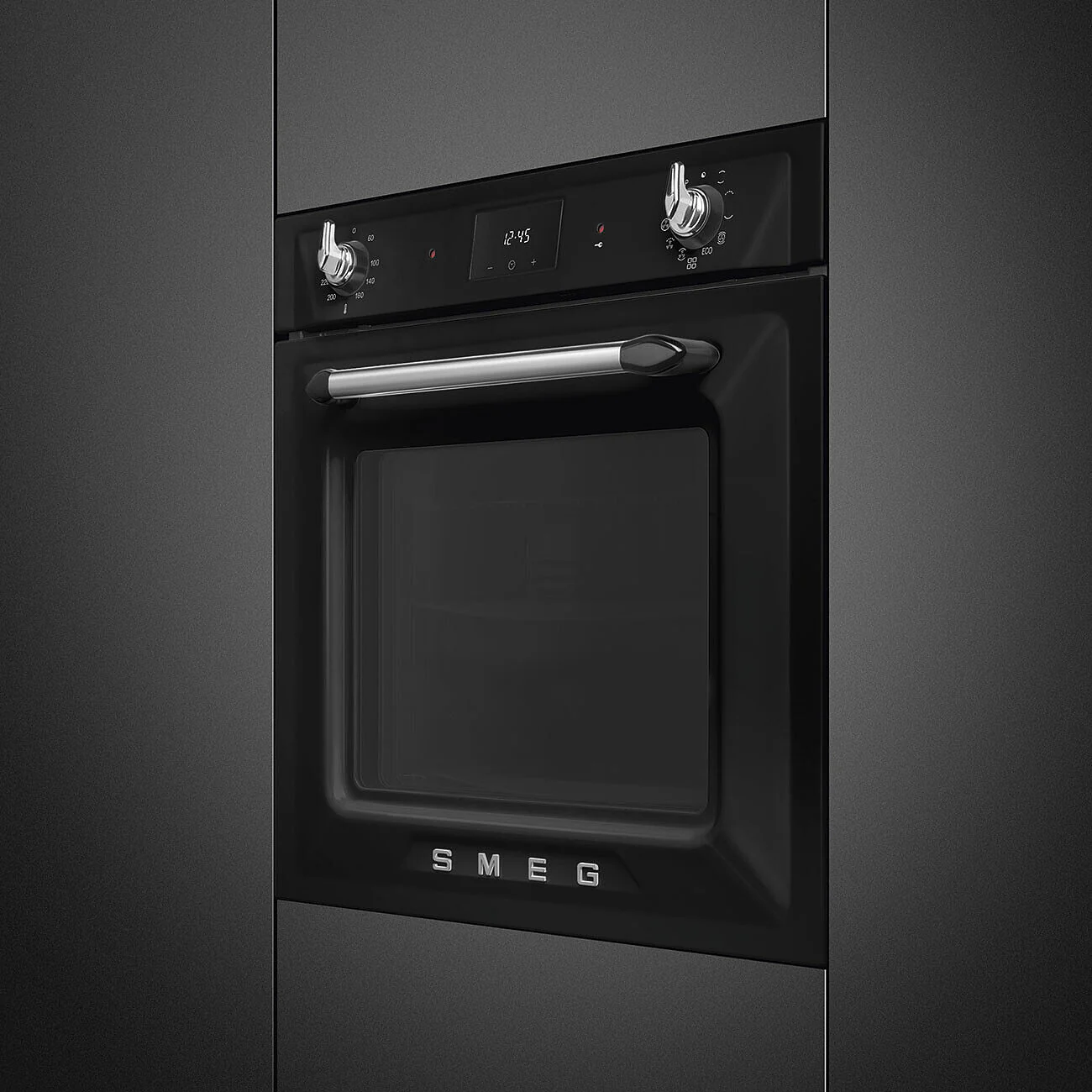 60cm Victoria Pyrolytic Single Oven Black