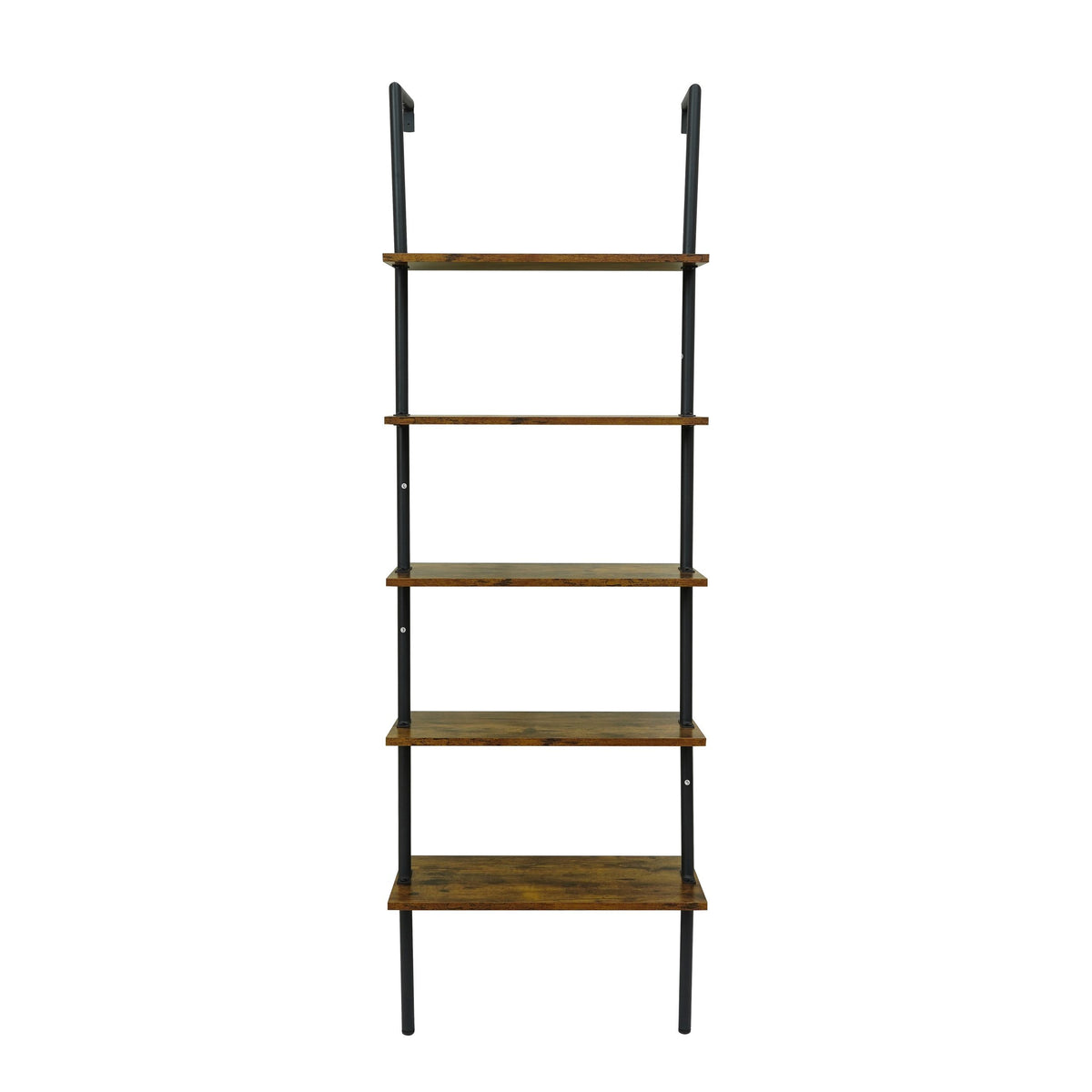 FurniLux 5-Laags Wand gemonteerde Opbergladder - 60x30x186cm