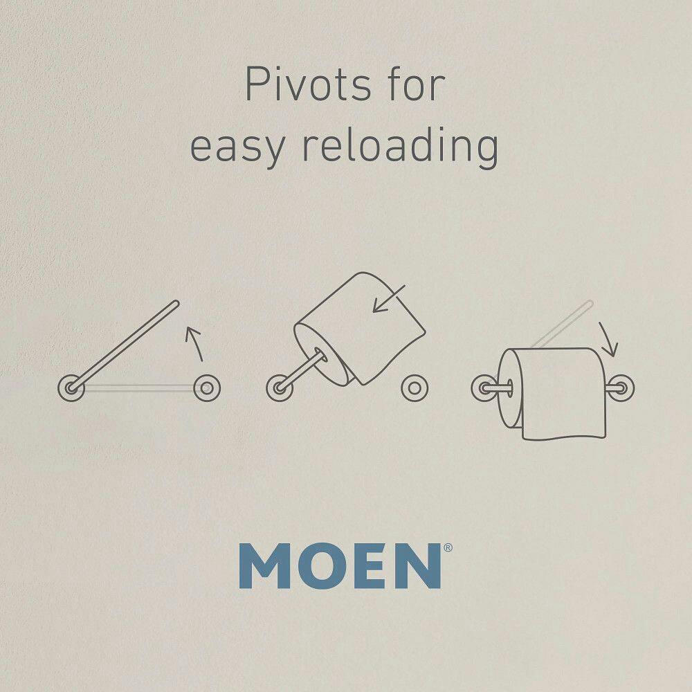 Moen Doux Toilet Paper Holder, Matte Black