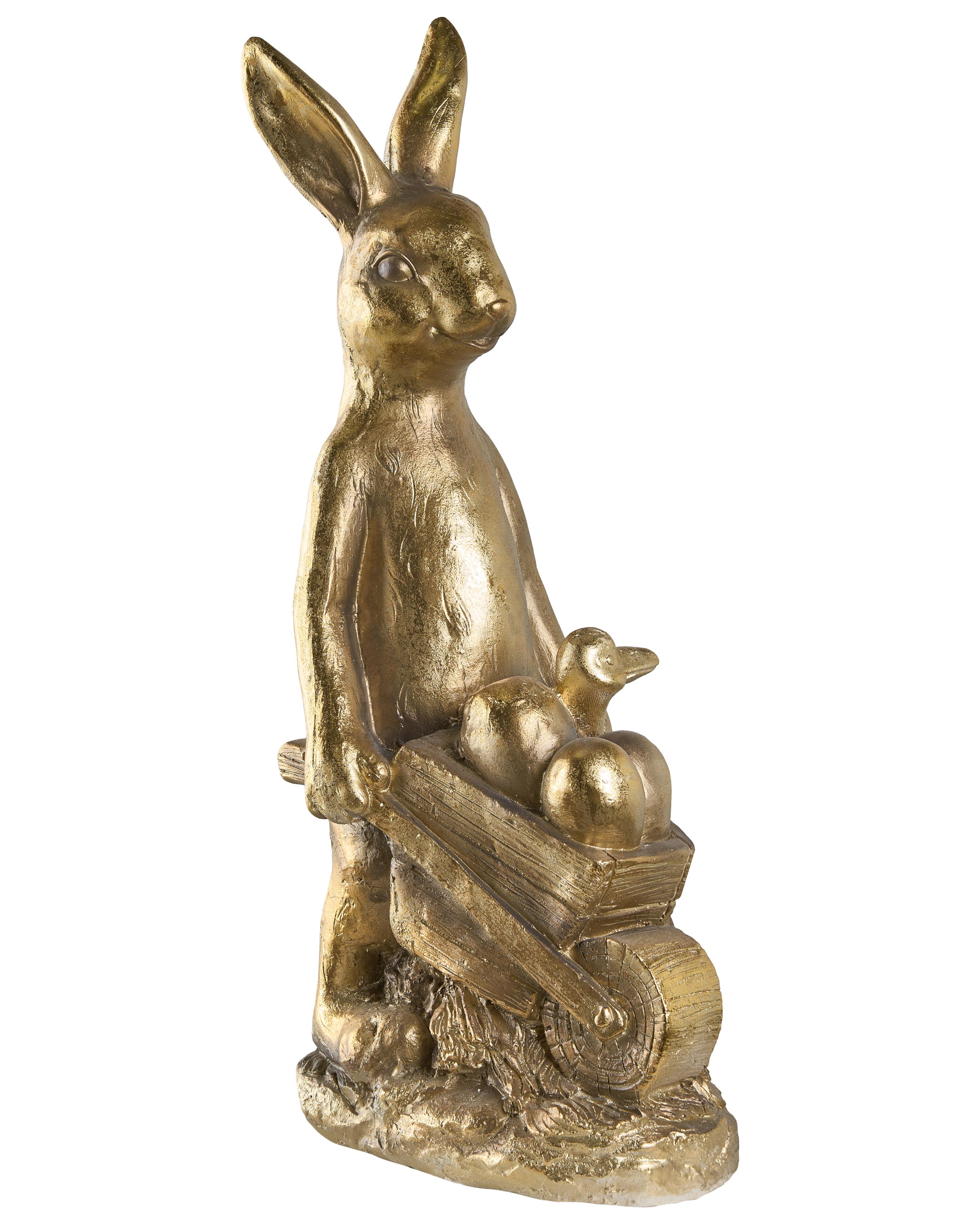 Garden Figurine SKAMBY Rabbit Gold